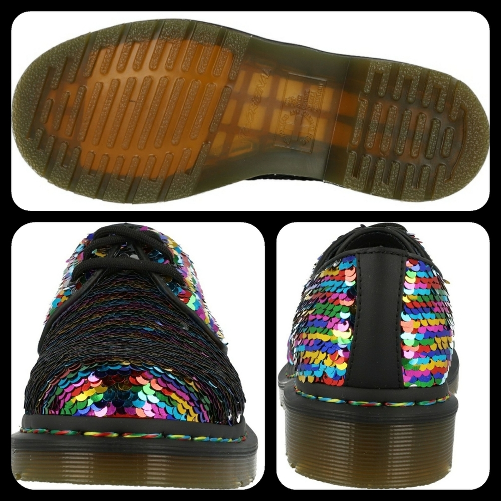 ποΈ Dr Martens 1461 Rainbow Sequins Oxford shoes 7 - Picture 16 of 16
